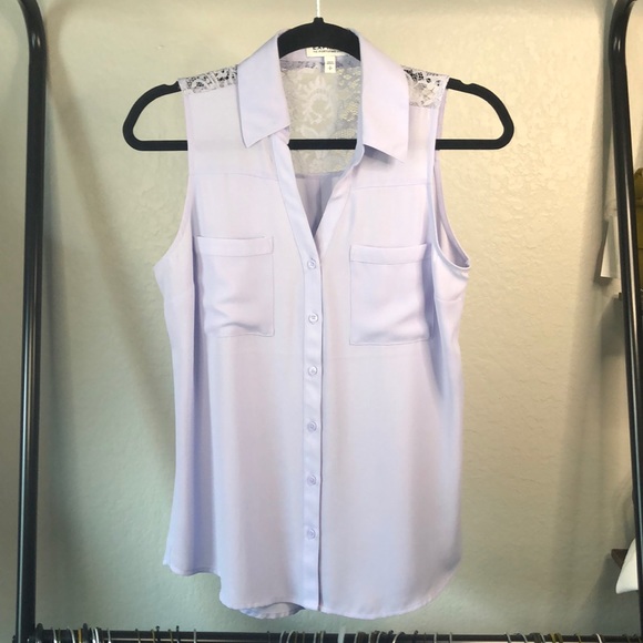 Express Tops - 🔴 Express Lavender Portofino Sleeveless Top